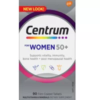 Centrum for women 50+ 90 tablet / multivitamin centrum usia 50+ wanita