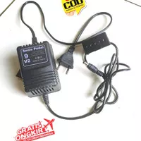 adaptor efek gitar trafo 9 volt 9v 2A 2 Ampere negatif centre