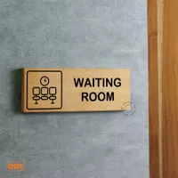 waiting room signage - penanda ruang tunggu - wall sign - waiting room