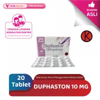 Duphaston 10 mg / Dydrogesterone 10 mg / Penguat Kandungan (20 Tablet)