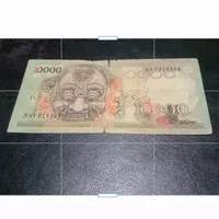 Uang kuno 10000 Barong tahun 1975