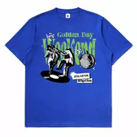 Zeigarnik tshirt Golden Day Weekend blue Combed24s 