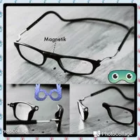 Kacamata  Baca + Plus Magnet Kalung Gantung leher Pria Wanita Baca +