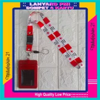 Palang Merah Indonesia (PMI) Lanyard / Tali Gantungan ID Card - Dompet