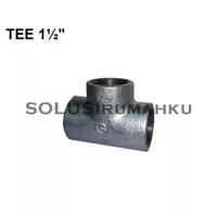 Tee Galvanis 1 1/2 Cabang Tiga Socket T Drat Besi Te Galv 11/2