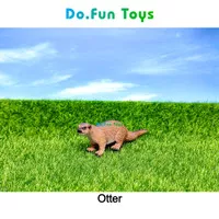 Otter Animal Figure / Miniatur Mainan Binatang Berang-Berang
