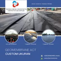 HDPE Geomembrane ACT Import 0.5mm (Custom Ukuran)