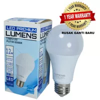 Lampu LED LUMENS 12w 12 watt 12watt putih TERANG MURAH 110++ Lm/W