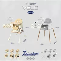 High Chair 5in1 Pliko Velo LX / Kursi Makan Bayi