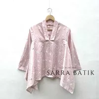 Blouse Batik Jumputan Warna Kartini Pastel V Neck Series Atasan Katun