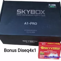 Reciver SKybox A1 Pro include dongle wifi Combo DVBS2 & DVBT2