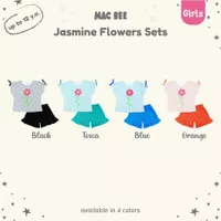 MacBee Baju Anak Perempuan Setelan Anak Princess Jasmine Flowers