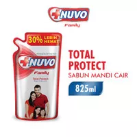 NUVO Body Wash Total Protect Sabun Mandi Cair Refill 825 ml