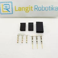 1 set Black Housing Dupont 3 Pin Konektor Servo 3Pin 3P Gold Plated