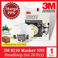 3M Masker 8210 Particulate Respirator N95 (1 Box isi 20 Pcs) - RESMI