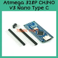 Atmega 328P CH340 Type C Nano V3 Compatible Board Solderless Pin I/O