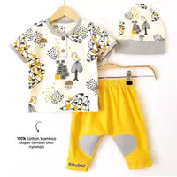 Setelan Baju Celana Anak Bayi Laki Usia 0 18 Bulan Lucu BIRD SET Katun