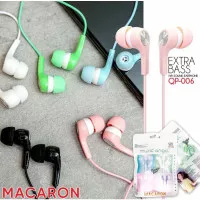 HEADSET MACARON MUSIC ANGEL HANDSFREE EARPHONE MUSIK ANGEL MACARON