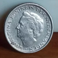 Koleksi Koin Kuno Belanda 10 Cents tahun 1948 Wilhelmina K-3681