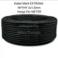 Kabel Listrik EXTRANA NYYHY 2x1,5mm Meteran 2x1.5 Serabut 1.5mm 2x1,5