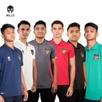 MILLS Polo Shirt Timnas Indonesia Garuda 17027INA (Kaos Polo Sporty)