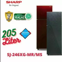 Kulkas sharp 2 pintu SJ-246XG-MR/MS