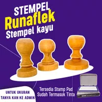 Stempel Kayu Stempel Runaflek / Stempel Biasa