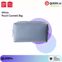 Miniso Pouch Minimalist Rectangle Solid Cosmetic Bag Tas Organizer