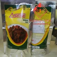 Rendang Paru basah Asese Khas Padang Asli 250gr / Rendang Paru Asese