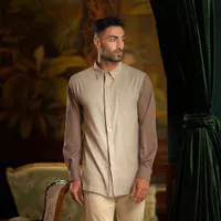 Shafira – Arrayan Menswear Khaki | Baju Koko | Atasan Muslim Pria