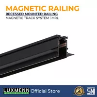 LUXMENN LED Magnetic Track Light Railing, Recessed Mounted