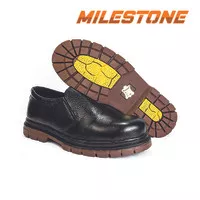 Sepatu Safety Elastis SF 06 uk 44-45Kulitsapi Asli Sol Dijahit Memutar