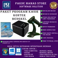 Paket program pos kasir toko konter servis hp komputer bisa save imei