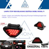 Lampu Stop Rem Belakang Segitiga mobil Model F1 Brake Lamp Red