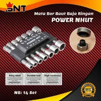 Mata Bor kunci set 14pc,Kuncipas shock,power Nut Wrench Buat baut baja