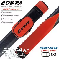 Cobra 1x1 Case CB07 - Tas Stick Hard Cue Sarung Stik Billiard 1B1S
