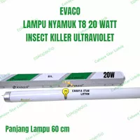 Lampu T8 Nyamuk UV EVACO 20W Lampu Nyamuk 20 watt Ultraviolet