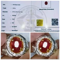 RARE. NATURAL RUBY NO HEAT #ADA BATU MERAH DELIMA STAR RED BIRMA BURMA