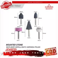 YUKIDO MOUNTED STONE / BATU OSCO 6MM SET 5PCS