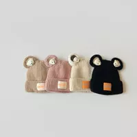 Topi Kupluk rajut anak bayi 0-2 tahun MOTIF EAR BEAR topi anak unisex