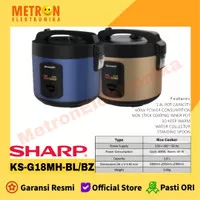 SHARP KS-G 18 MH-BL - BLUE - MAGIC COM 1.8 L