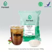 Bubuk Minuman LYCHEE TEA Powder 1000g - FOREST Bubble Drink