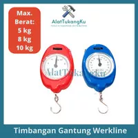 Timbangan Gantung Manual 5kg 8kg 10kg/Timbangan Ikan Per Kait Werkline