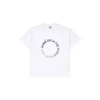 [ADLV x LISA] Acmedelavie Circle Logo Artwork Basic T-Shirt White
