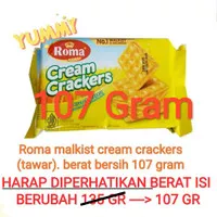 Malkist Cream Crackers (tawar) Roma 135gr