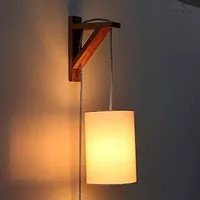 Lampu Dinding Gantung Kayu Hias Teras Kamar Dekorasi Wooden Wall Lamp