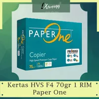 Paper One Kertas HVS F4 75 gr (1 Rim / 500 Lembar)