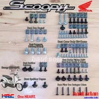 baut fulset body honda scoopy fi 2012/2017. baut full set scoopy fi