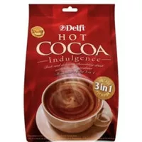 Delfi hot cocoa indulgence isi 20s 500 gr coklat bubuk