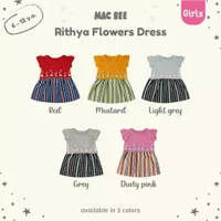 MacBee Baju Anak Perempuan Dress Anak Princess C Rithya Flowers